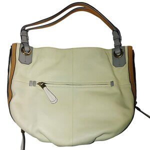 Oryany Joyce Slouchy Hobo Bag Butter Multi Color Dual Handle Side Zipper Expand